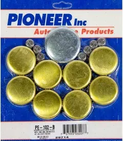 Fits Pioneer 454 for Chevy Freeze Plug Kit - Brass PE-102-B