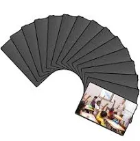  Pack of 15 Magnetic Picture Frame with Clear Pocket 4 x 6 Inches Black