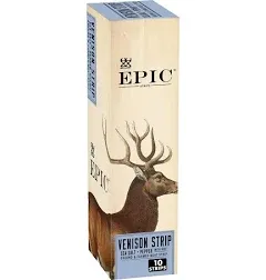 Epic Venison Strips with Sea Salt and Pepper (10 Pack)