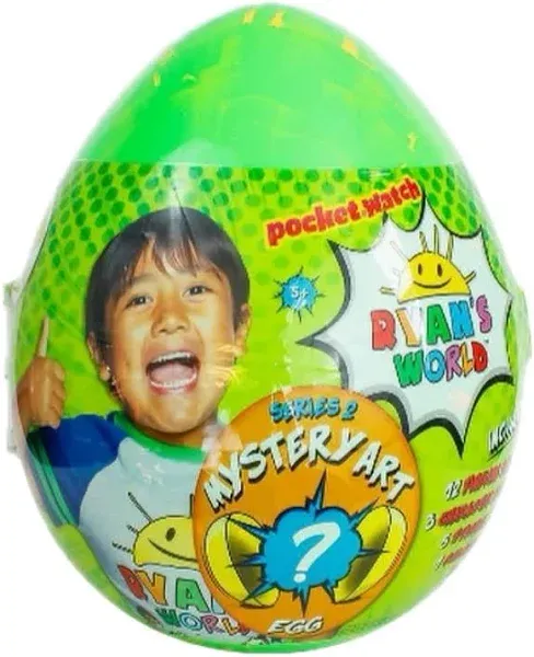 TWO - RYAN’S  WORLD Giant Mystery Art Egg Series 2 Brand New Sealed NIB