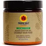 Tropic Isle Living Coconut Jamaican Black Castor Oil Hair Food 4oz