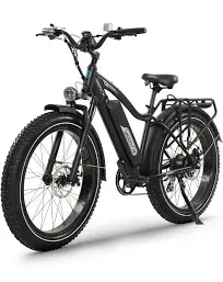 MULTIJOY Electric Bike for Adults,Upgraded 48V 20Ah Removable Battery,Peak 1000W Powerful Motor,70Mi Long Range,26"x4" Fat Tire,UL Certified 7-Speed