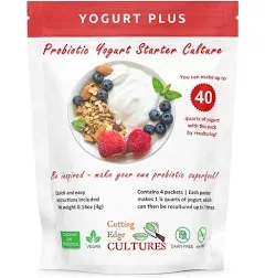 Yogurt Plus Probiotic Yogurt Starter Culture By Cutting Edge Cultures