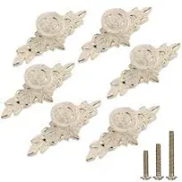 ESreake 6 Pack European Style Rose Cabinet Knobs