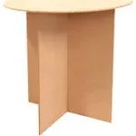 SSWBasics Round Wood Display Table - 30"