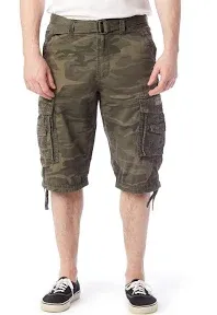 Men's Unionbay Cordova Messenger Belted Cargo Shorts