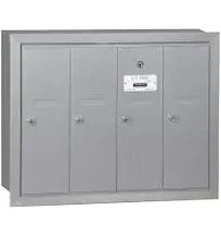 Buy Salsbury 4 Door Vertical Mailbox Recessed USPS Approved (Bronze) - Fast Shipping