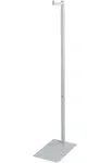 SSWBasics White Adjustable Single Costumer Adjustable from 48" to 72"