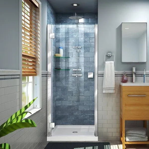 DreamLine Lumen Semi-Frameless Hinged Shower Door