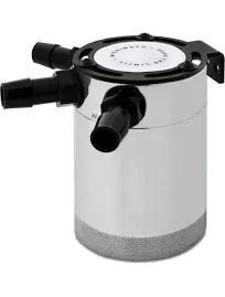 Mishimoto MMBCC-CBTHR-RD Compact Baffled Oil Catch Can, 3-port