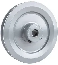 Masterdrive BK57-5/8 Cast Iron 5.5" Single Groove Pulley V Style B Belt 5L for 5/8" Keyed Shaft