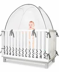 KinderSense Baby Crib Safety Tent - Pop-up See-Through Crib Net