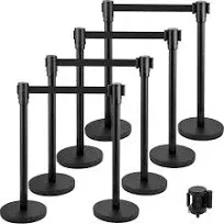 VEVOR Crowd Control Stanchion Set of 8 Pieces