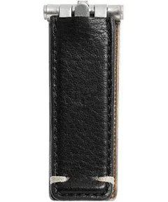 Fossil Men's Leather Wrapped Hinged Money Clip for Men