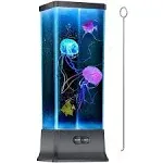 Electric Jellyfish Tank Table Lamp with Color Changing Light Gift for Kids Me...