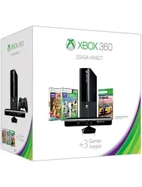 Xbox 360 E 250GB Kinect Holiday Value Bundle (Renewed)