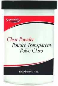 Super Nail Clear Powder, 16 oz