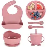 Losecu Silicone Baby Feeding Set|Baby Led Weaning Supplies Set|Suction Baby P...