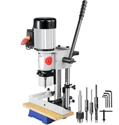 VEVOR WoodWorking Mortise Machine 3/4 HP 3400RPM Powermatic Mortiser with Chisel Bit Sets