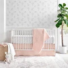 Levtex Baby Mills Waffle 4 Piece Crib Set, Taupe