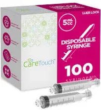 Care Touch Luer Lock Tip Syringes