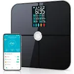 Smart Scale for Body Weight, Digiatl Weight Scale with Large LCD Display, 17 Body Composition Analyzer Sync to APP, Bathroom Body Fat Scale for BMI,