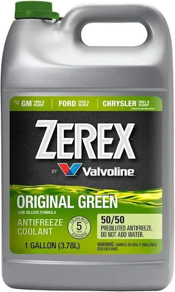 Zerex Original Green Low Silicate 50/50 Prediluted Ready-to-Use Antifreeze/Coo<wbr/>la