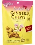 Prince of Peace Ginger Chews with Lychee 4 oz.