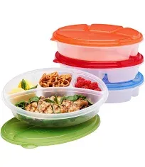 Bentgo EasyLunchboxes 4-Compartment Oval Lunch Boxes