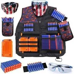 Uwantme Kids Tactical Vest Kit for Nerf Guns N-Strike Elite Series