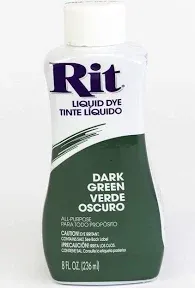 Rit Dye Liquid Dye, 8 fl oz, Dark Green, 24-Pack