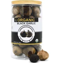 USDA Organic Black Garlic Black Pearl Garlic Jar