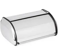 Large Countertop Stainless Steel Bread Box/Bin with Roll Up Lid