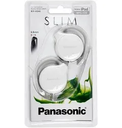 Panasonic RPHS46 White Clip On Ear Headphones Ultra Slim Lightweight