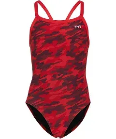 TYR Girls' Durafast Elite Diamondfit Swimsuit