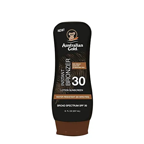 Australian Gold Broad Spectrum Spf 30 Instant Bronzer Lotion Sunscreen - 8 fl oz