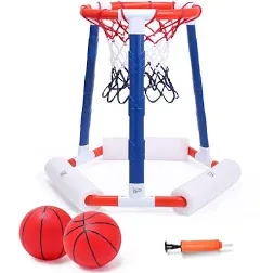 EagleStone Pool Basketball Toys, Floating Hoop for Red&amp;Blue 