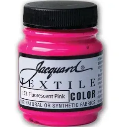 Fluorescent Pink Jacquard Textile Color Fabric Paint