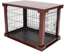 zoovilla White Dog Cage with Crate Cover, Dog Kennel Small