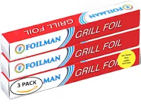 Heavy Duty Grill Foil Roll - Pack of 3 - Vented with Holes Specifically for Grilling and Steaming - 12 Inch x 25 Ft