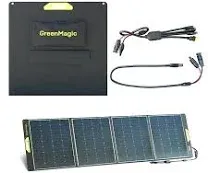 Greenmagic Portable 400 Watt Solar Panel, 39V Foldable, Durable Foldable, Dur...