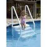 Blue Torrent Antigua 32-Inch Pool Step for Swimming Pools, White