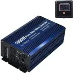 Fit4Less Blue 1000W Pure Sine Wave 12VDC Inverter With Manual - NO REMOTE