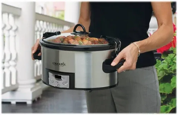 Crock-Pot 6 Quart Cook & Carry Programmable Slow Cooker with Digital Timer