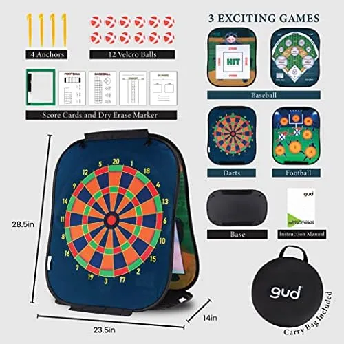 Football, Baseball &amp; Darts Sports Games Toy, Yard Lawn Outdoor &amp; Indoor Birth...