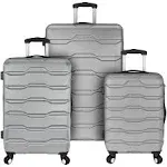 Contenedores CO2672165 Omni 3 Piece Hardside Spinner Luggage Set, Grey