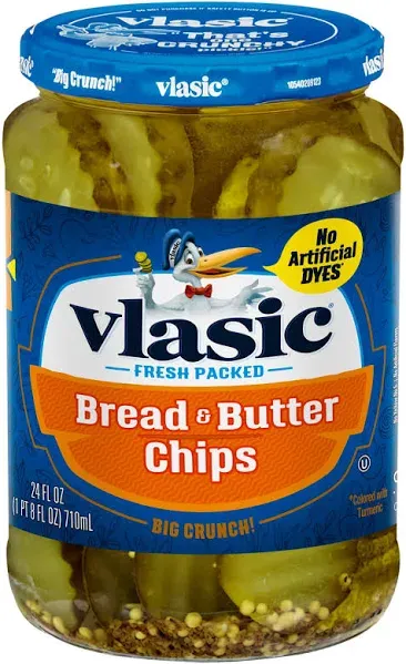 Bread and Butter Pickle Chips, Keto Friendly, 16 FL OZ Jar