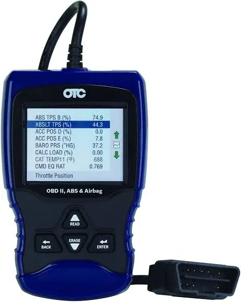 OTC Tools 3209 Trilingual OBD II/EOBD & CAN Scan Tool with ABS/Airbag Codes and Definitions