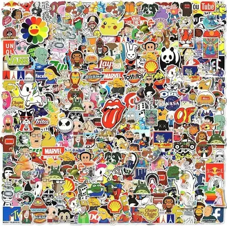 300pcs Cool Stickers for Adults