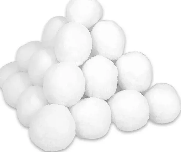 50 Pack Indoor Snowball Fight Set, Parent-Child Interaction Snowball Fights, 3 Inch Christmas Winter Holiday Realistic Fake Snow Toys for Indoor and Outdoor Snow Fight or Toss Game